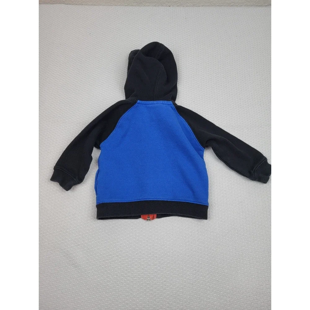 Nike Air Jordan Jacket Infant 6 9M Blue Hoodie Full Zip Spellout Basketball Kids